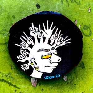 Peinture sur rondin